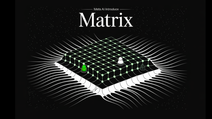 Meta AI Researchers Introduce Matrix: A Ray Native a Decentralized Framework for Multi Agent Synthetic Data Generation