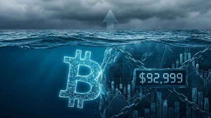 Bitcoin metrics signal a breakout, but a massive "underwater" supply wall is secretly pinning prices below $93,000