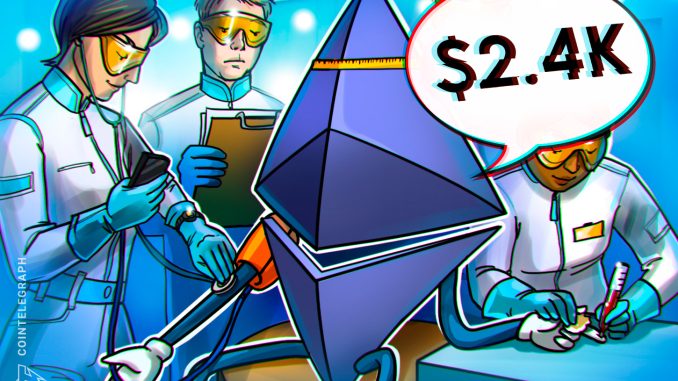ETH Stuck Below $2.4K Despite Wider Crypto Market Recovery