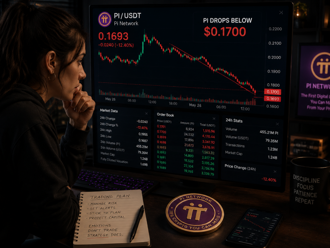 PI drops below the $0.1700 level.